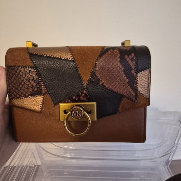 Michael Kors Caramel Brown Patchwork Shoulder bag - Picture 3 of 10